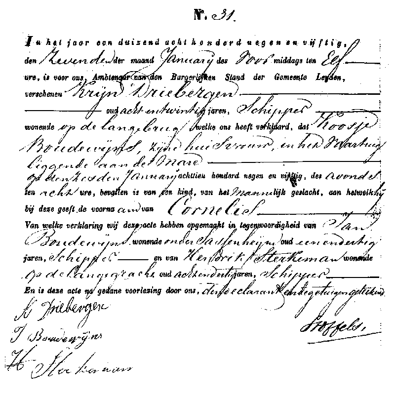 18590107 geb akte 31 Cornelis zv K Driebergen - K Boudewijns